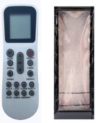 Paril (Remote+Cover) Ac Remote compatible for Godrej/Lloyd/Bluestar/Aux Ac Azure / Electrolux Ac remote With Cover( EXACTLY SAME REMOTE WILL ONLY WORK) Remote Controller