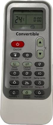 SHIELDGUARD AC Remote Control 129B Compatible for Whirlpool AC Remote Controller
