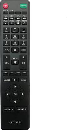 NixGlobal LED3221 Remote Compatible with INTEX SMART LED LCD TV Remote Controller