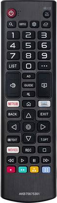 Ehop AKB75675301 Remote Control Compatible for with Netflix and Prime Video Button LG Remote Controller