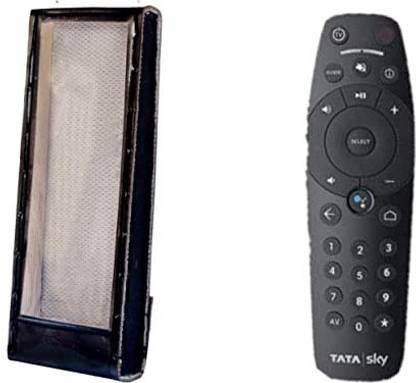 LUNAGARIYA Protective  for TATASKY ANDRIOD Binge Plus Settop Box Remote Leather  Cover Remote Controller