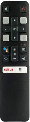 hybite Remote Control Compatible with TCL SmartTV with Google Assistant & Voice Command (Exactly Same Remote Will Only Work) TCL Smart led tv with voice Netflix Remote Controller