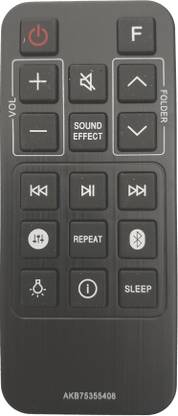 LipiWorld AKB75355408 Sound Bar System Remote Control Compatible For  LG Sound Bar Remote Controller