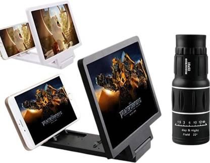 Exxelo Smart Screen Amplifier Universal & 6 X 52 Dual Focus Zoom LED 4.5 inch Replacement Screen
