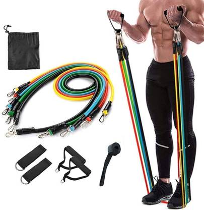 FITRONYX Resistance Bands 11pcs Set Tubes for Fitness Home Gym Exercise Workout Resistance Tube