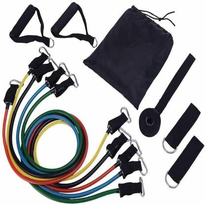 yo yo trader Power Resistance Band Set for Workout Resistance Tube (Multicolor) Resistance Band