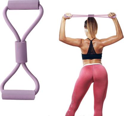 FirstFit Workout Toning Bands With Handle for Intense Core Exercise & Muscle Training Resistance Tube