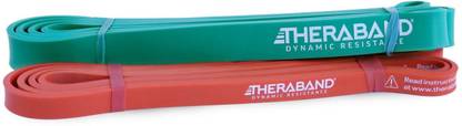 Theraband High Resistance Band Set | 2 Resistance band (1-Medium & 1-Heavy) Resistance Tube
