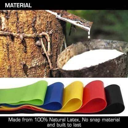 QWGUZ Latex Resistance Loop Bands for Squats, Loop Band ,Legs, Loop Band for Excercise Resistance Tube