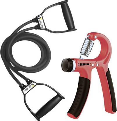 AJRO DEAL Home Gym Kit -Hand Grip and Resistance Tube for Fitness Training Resistance Tube