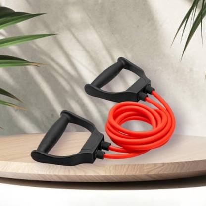 SRD DJ-S8D toning rope latex tube for gym home (BLACK RED) Resistance Tube