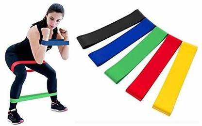 QWYC Resistance Band for Squats, Hips, Legs, Butt, Glutes, Sretching, Toning, Cardio Resistance Tube