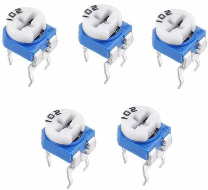 Zyme 1K (102) PRESET VARIABLE RESISTOR POTENTOIMETER TRIMPOT(PACK OF 5 PCS) Variable Resistor