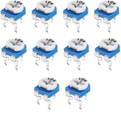 SunRobotics 100k Ohm Variable Resistor 50V Potentiometer (RM065) 10 Pcs PCB Mountable Variable Resistor