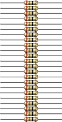 Charohm CH33R100P 33 Ohm 0.25W 100 Pieces Fixed Resistor