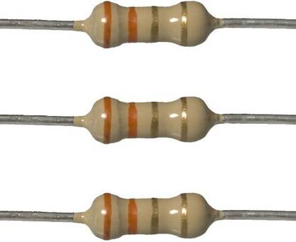 INSIGNIA LABS 3.3 Ohm Resistor (25Pcs) - 3.3 Ohm 1/4w (0.25 Watt) ±5% Tolerance Electronic Components Electronic Hobby Kit