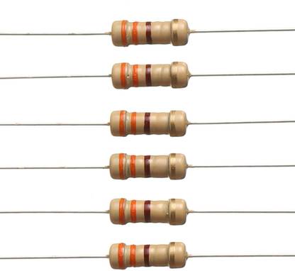 INSIGNIA LABS 330 Ohm Resistor (10Pcs) - 330 Ohm 1/4w (0.25 Watt) ±5% Tolerance Fixed Resistor