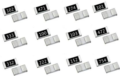Steko (Pack of 120 Pcs) SMD Chip 1206 Most Commonly Use Resistor 1/4w (0.25 W) 10-Each Fixed Resistor