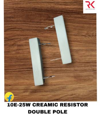 RKRESISTORS 25E-10W CREAMIC RESISTOR DOUBLE POLE Fixed Resistor