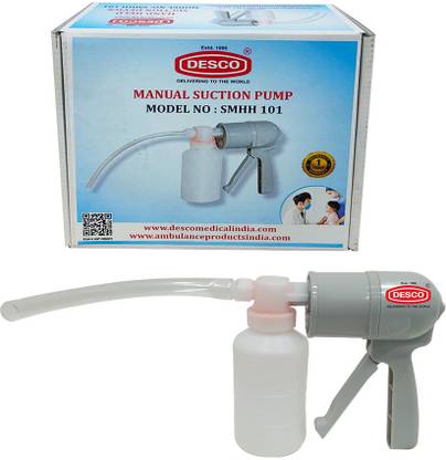 DESCO SMHH 101 Hand Held Manual Suction Machine Autoclavable Respiratory Exerciser