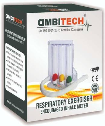 AMBITECH Respirometer 3 Ball Lung Exerciser Spirometer exerciser Respiratory Exerciser