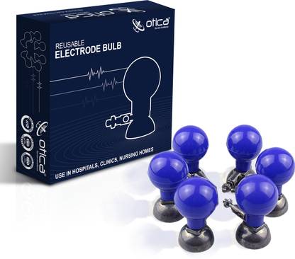 OTICA ECG Electrode Bulb with Metal Part- Set of 6 respiratory exerciser Respiratory Exerciser