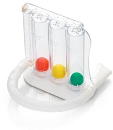 BOS MEDICARE Exerciser 3-Chamber Incentive Spirometer Exerciser Spirometer Respiratory Exerciser