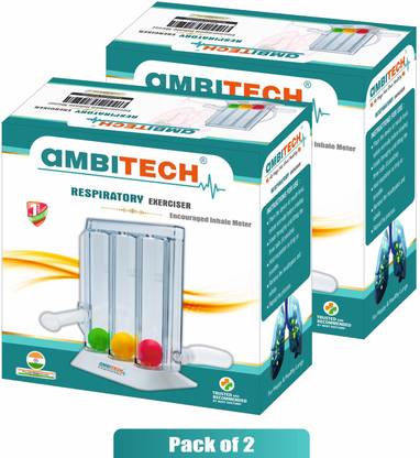 AMBITECH Respirometer 3 Ball Lung Exerciser Respiratory Exerciser Respiratory Exerciser