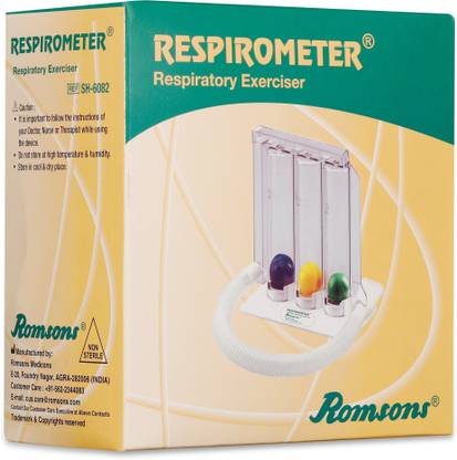 Romsons Respirometer Deep Breathing and Lung Exerciser Lung Exerciser Respiratory Exerciser