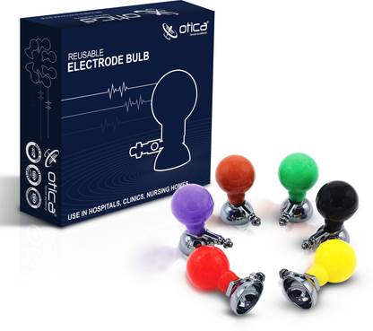 OTICA ECG Adult Chest Suction Electrode Bulb for ECG Machine Set of 6 respiratory exerciser Respiratory Exerciser
