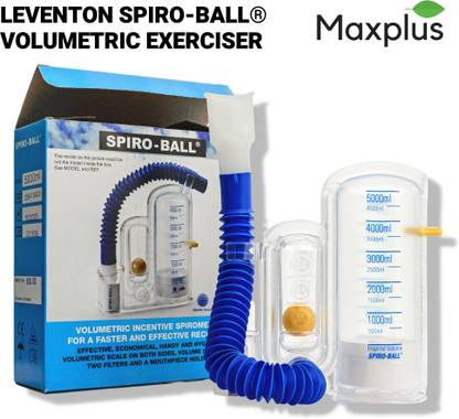 Max Plus | LEVENTON | SPIRO-BALL® | Volumetric Incentive Spirometer | RESPIRATORY EXERCISER | For a Fast and Effective Recovery | SPIROMETER | Respiratory Exerciser