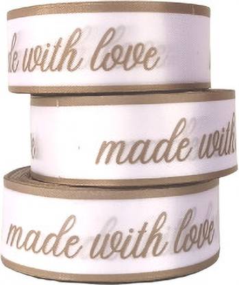 PLS TRADERS PLS021 White Satin Ribbon