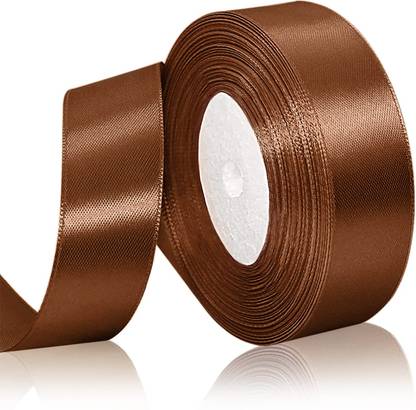 ShikharRetails Brown1 Brown Satin Ribbon