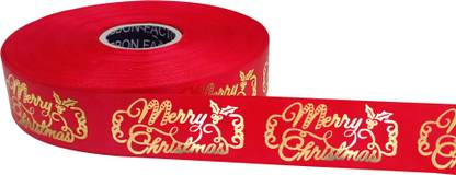 Home Genie Christmas Ribbon for Xmas Tree Decoration Gift Wrapping - 10 Meter - Big - Red Satin Ribbon