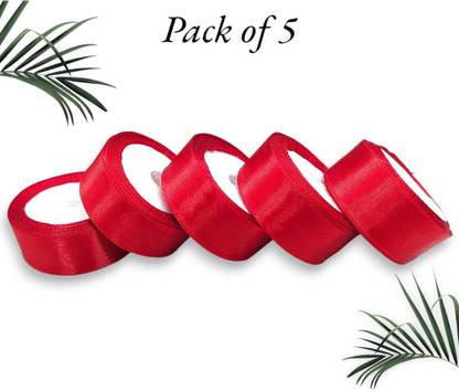 World Wide Villa Satin ribbon Red Satin Ribbon