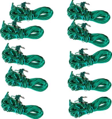 Enchanta 20 LEDs 7 m Green Steady String Rice Lights