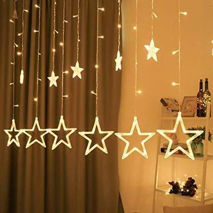 Quirky Haat 12 LEDs 0.41 m White Flickering, Steady Star Rice Lights