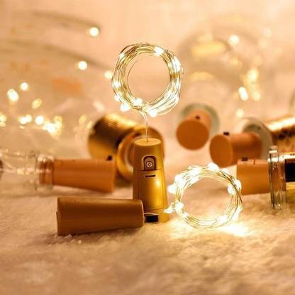 Shop Code 20 LEDs 2.13 m Yellow Steady Bottle Rice Lights
