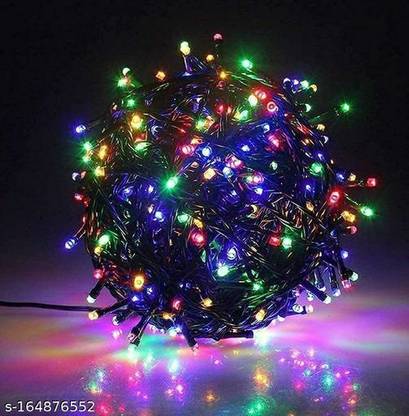 Decorative light 140 LEDs 20 m Multicolor Steady, Flickering, Color Changing Water Drop Rice Lights