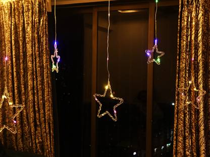 MZ 200 LEDs 4.5 m Transparent Flickering Star Rice Lights
