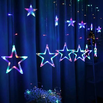 FIZZYTECH 118 LEDs 3.5 m Multicolor Flickering Star Rice Lights