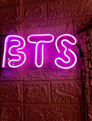 SG Print BTS Neon Sign/Lights Neon LED Light, Decorative Light for Room, Bedroom