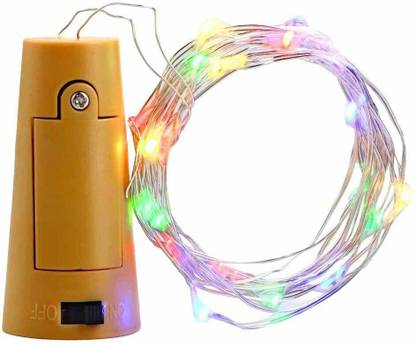 Local Charm 20 LEDs 1.02 m Multicolor Steady Bottle Rice Lights