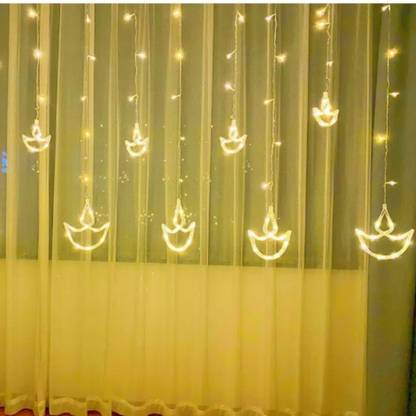 MZ 112 LEDs 4.5 m Transparent Color Changing Diya Rice Lights