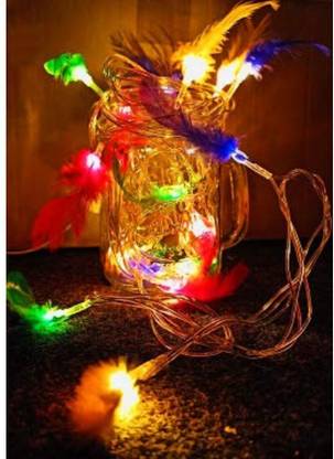 MG TRADING 16 LEDs 3.05 m Multicolor Steady Bulb Rice Lights  (Pack of 1)
