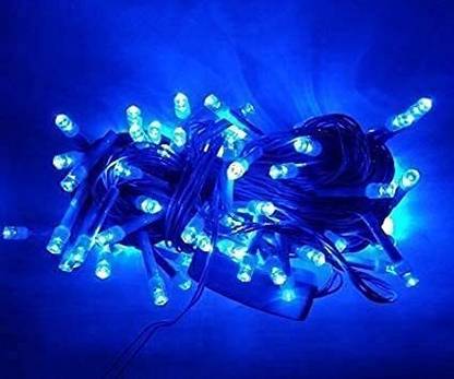 Ravbelli 38 LEDs 15 m Blue Steady Christmas Tree Rice Lights  (Pack of 1)