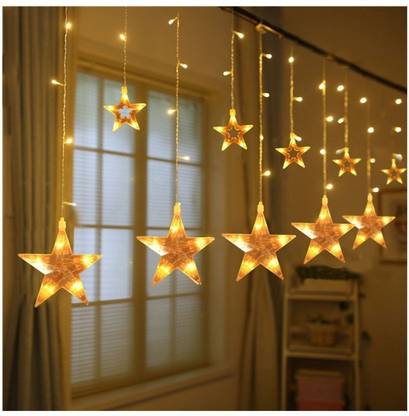 VICTORY 12 LEDs 2.49 m Multicolor Color Changing Star Rice Lights
