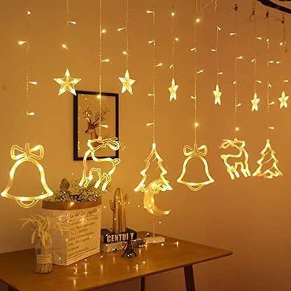 Flipkart SmartBuy 138 LEDs 98 inch Yellow Flickering, Steady Christmas Tree Rice Lights
