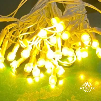 ATULUX 40 LEDs 9.5 m Yellow Steady String Rice Lights