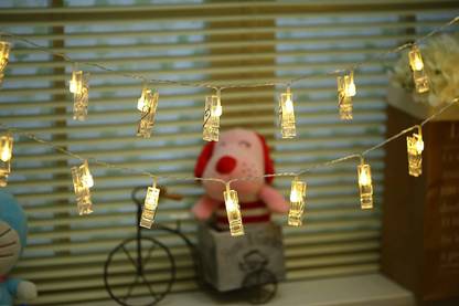 Satyam Kraft 20 LEDs 3 m Yellow Steady Clip Rice Lights